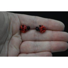 Ladybug Post Earrings, Petite